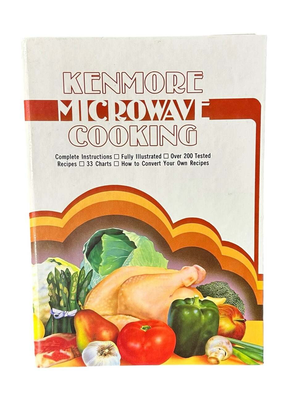 Kenmore Microwave Cooking Cookbook Sears Hardcover 1985